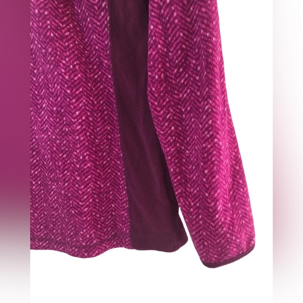 Columbia Arctic Air Printed 1/2 Zip Fuchsia Fleece Pullover Women's Size S - Picture 5 of 14